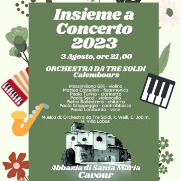 Orchestra da Tre Soldi a Cavour per Insieme a Concerto