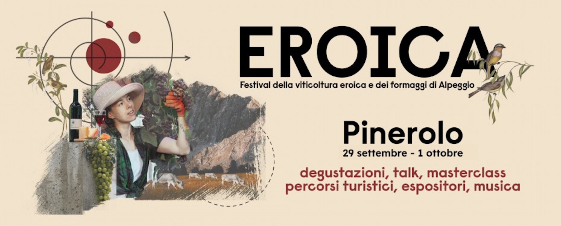 Eroica Pinerolo, festival della viticoltura eroica e dei formaggi d'alpeggio