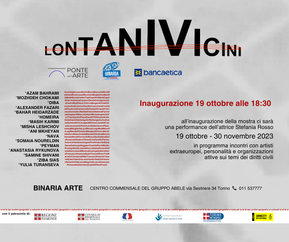 Lontanivicini a Binaria, Torino, fino al 30 novembre 2023