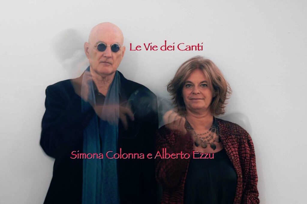 Simona Colonna e Alberto Ezzu hanno presentato su RBE radio TV Le Vie dei Canti, il loro primo album in duo