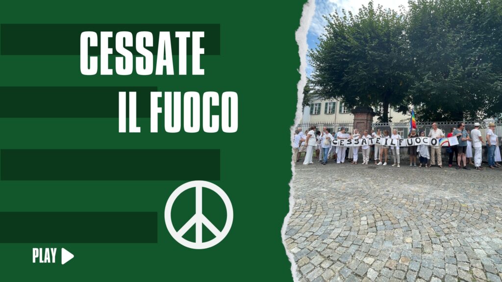 Torre Pellice: un flash mob per la pace a Gaza