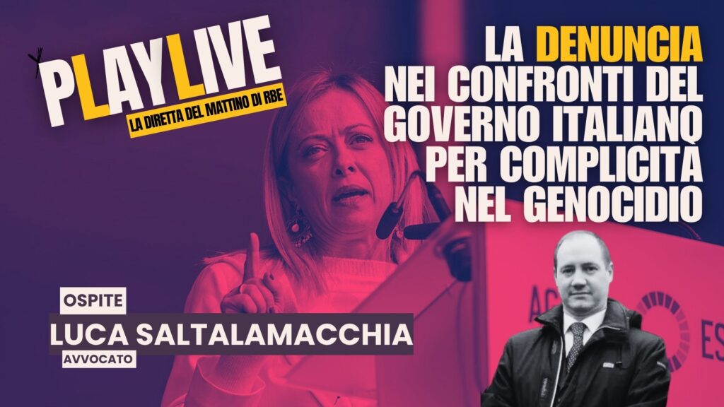 La denuncia nei confronti del governo italiano per complicità nel genocidio