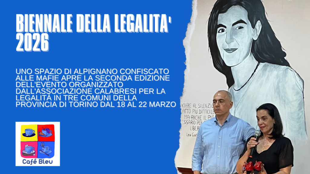 Biennale della Legalità 2026 a Alpignano, Almese e Caselette dal 18 al 22 marzo